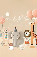 Bram en Millie vieren een feestje