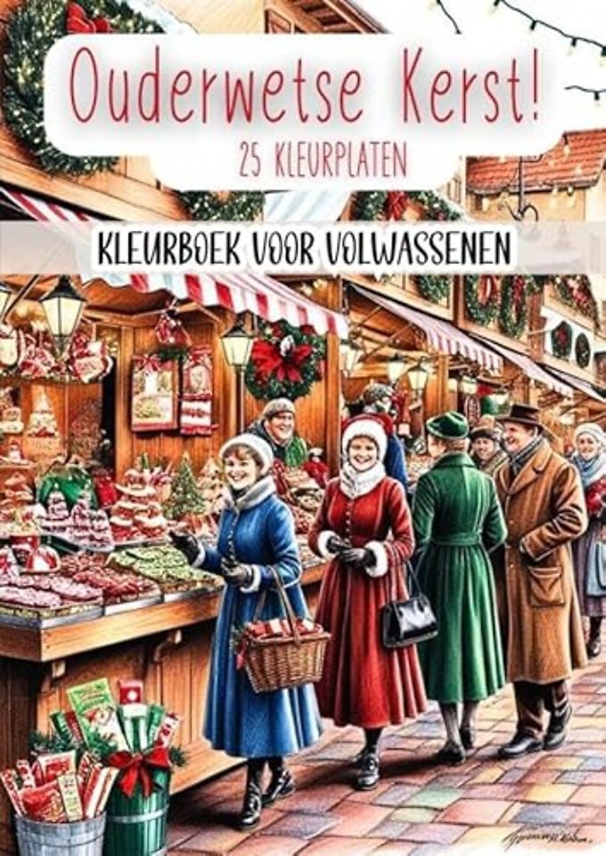 Kleurboek voor Volwassenen - Ouderwetse Kerst!
