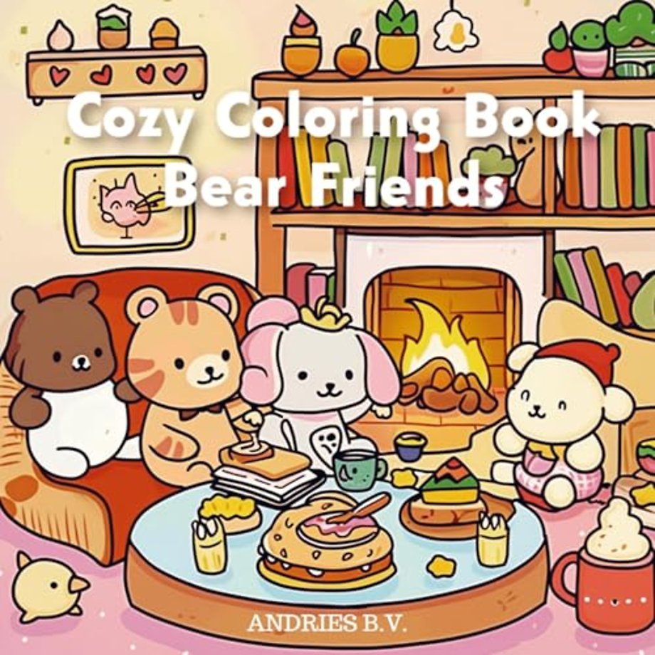 Cozy Coloring Book - Bear Friends
