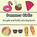 Summer Girlie coloring book