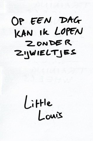 Op een dag kan ik lopen zonder zijwieltjes