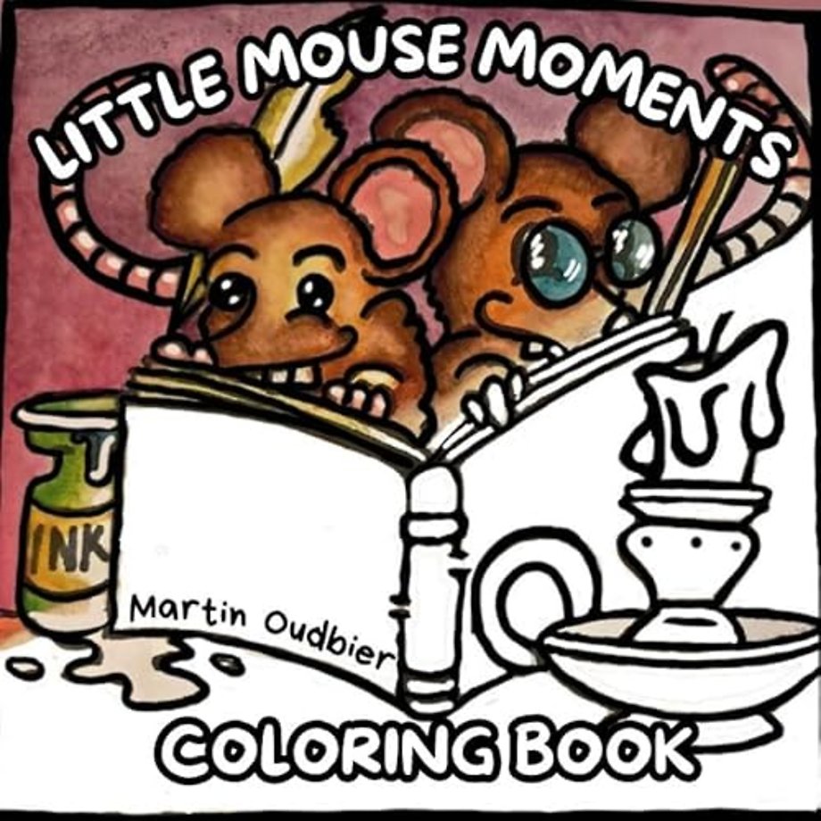 Little mouse moments coloring book