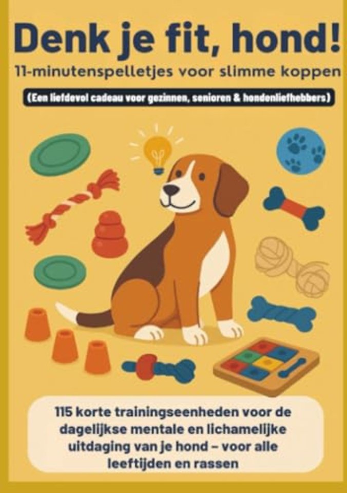 Denk je fit, hond! – 11-minutenspelletjes voor slimme koppen(Een liefdevol cadeau voor gezinnen, senioren & hondenliefhebbers)