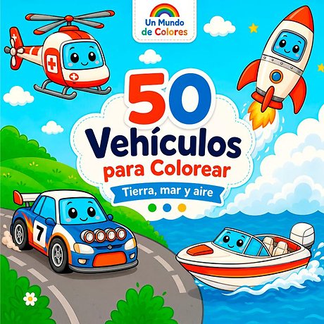 50 Vehículos para Colorear