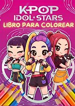 Libro para colorear Chicas Fantásticas Kpop