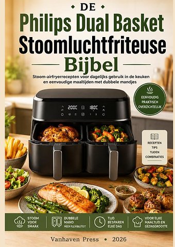 Philips Dual Basket Stoomluchtfriteuse Bijbel