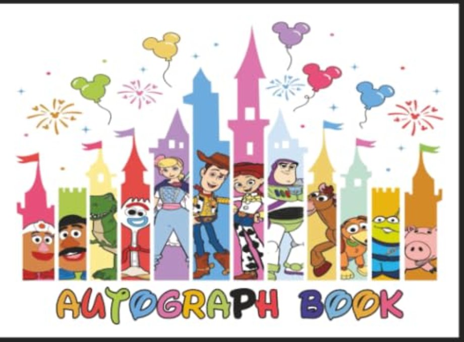 Autograph Book for Disney Theme Park & Disneyland