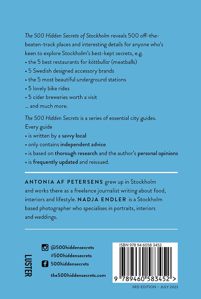 The 500 hidden secrets of Stockholm