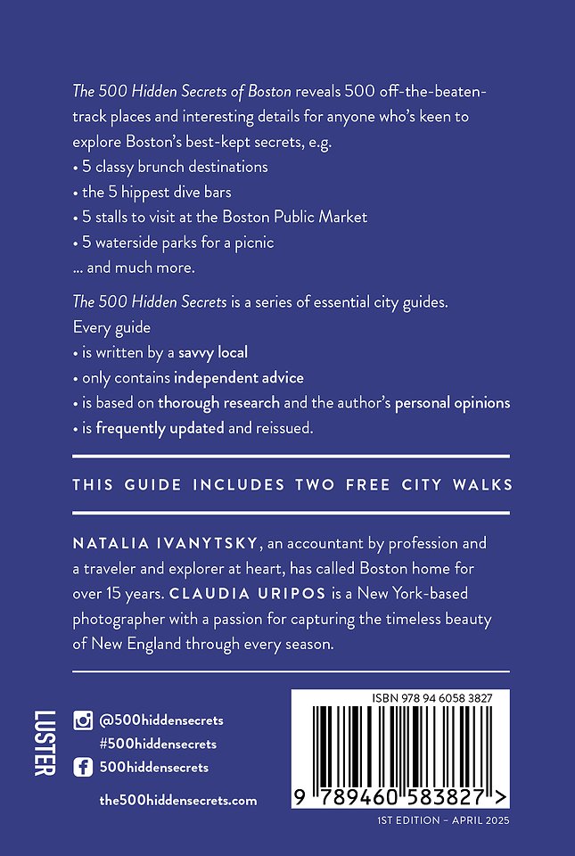 The 500 hidden secrets of Boston
