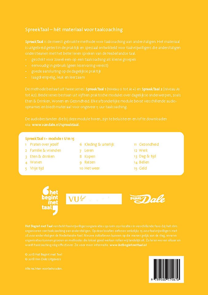 SpreekTaal 1 Praten over jezelf