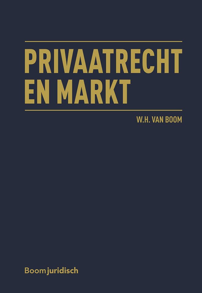 Privaatrecht en markt Privaatrecht en markt