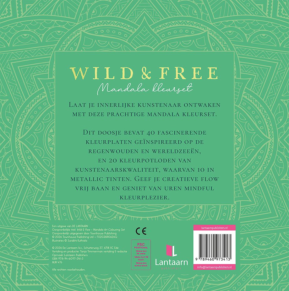Wild & free Mandala kleurset