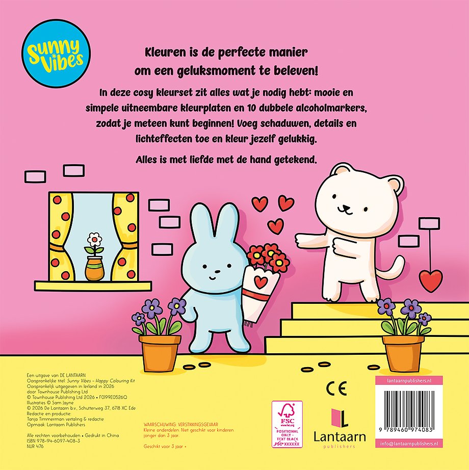 Sunny vibes - Happy kleurset