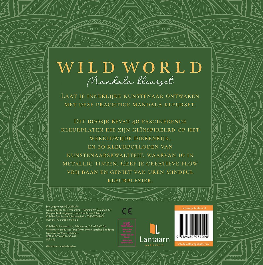 Wild world Mandala kleurset