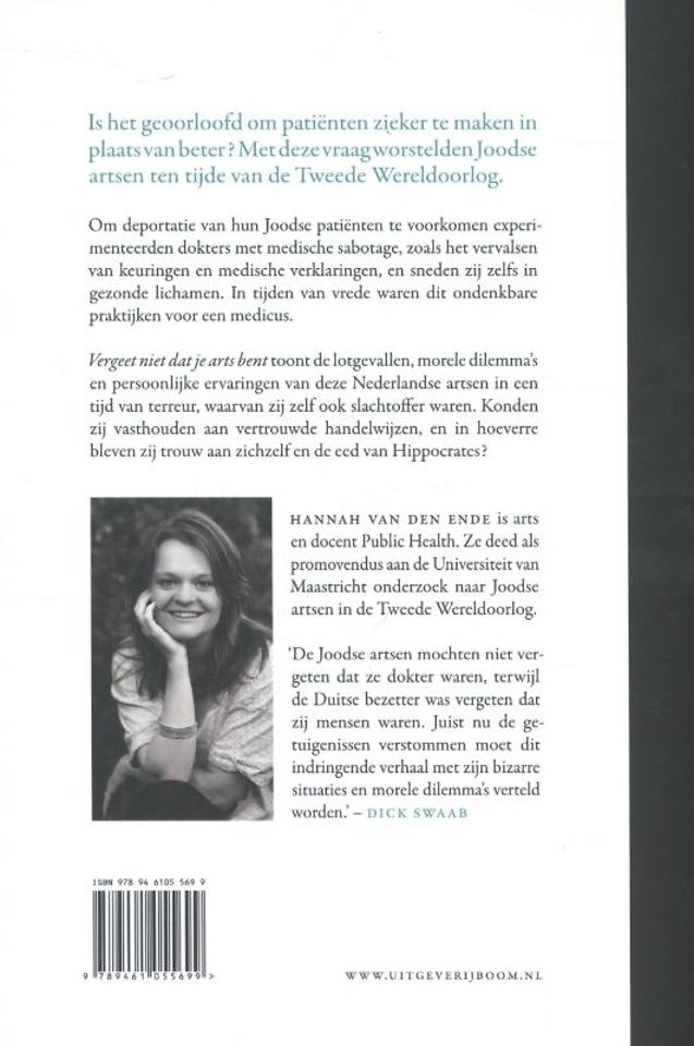 Vergeet niet dat je arts bent