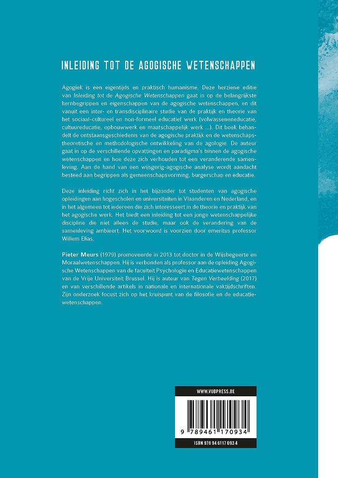 Inleiding tot de agogische wetenschappen (Herziene editie)