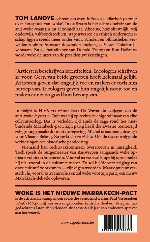 Woke is het nieuwe Marrakech-pact