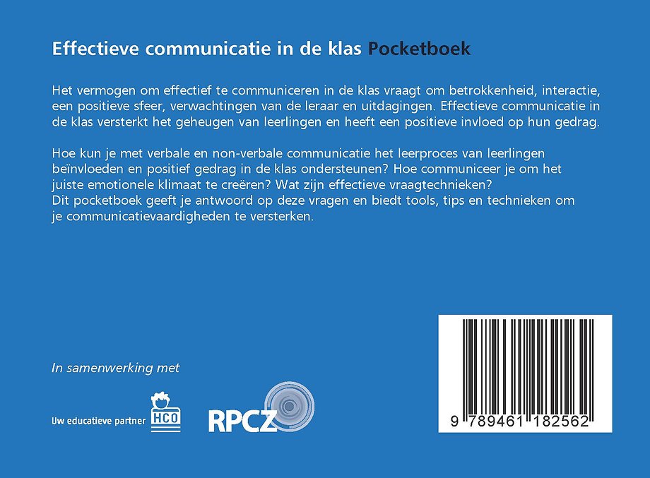 Effectieve communicatie in de klas pocketboek