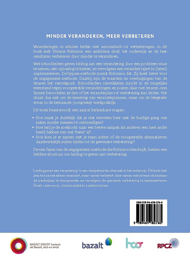Minder veranderen, meer verbeteren