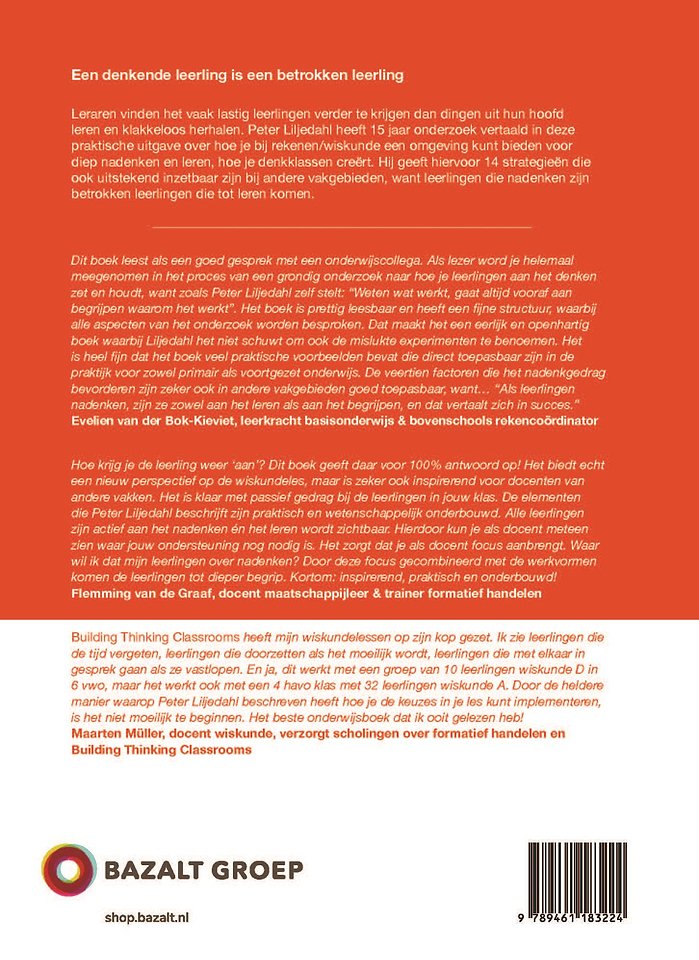 Denkklassen creëren - Building Thinking Classrooms