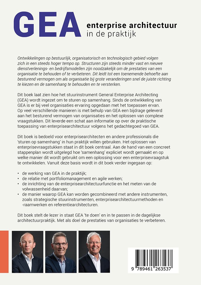 GEA enterprisearchitectuur in de praktijk