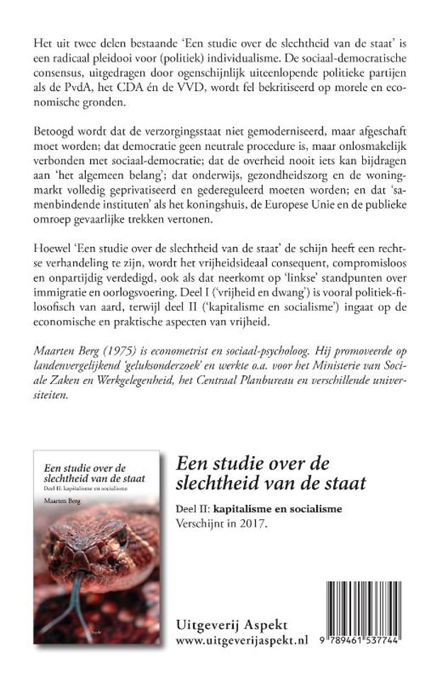 Een studie over de slechtheid van de staat deel I