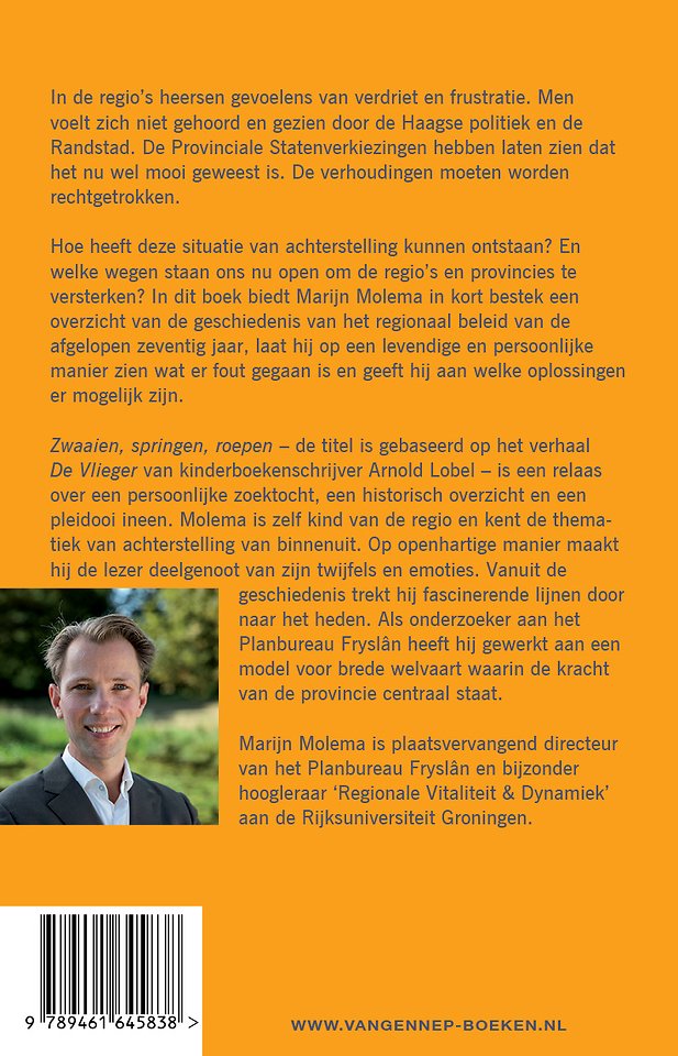 Zwaaien, roepen, springen