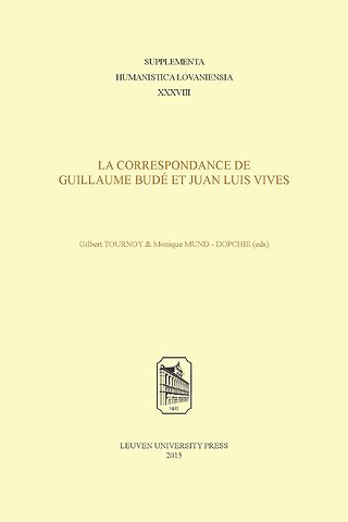 La correspondance de Guillaume Budé et Juan Luis Vives