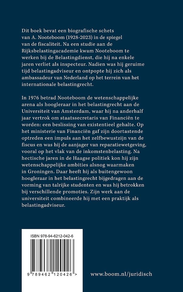 Over A. Nooteboom (1928-2023) - Een memorabele fiscalist