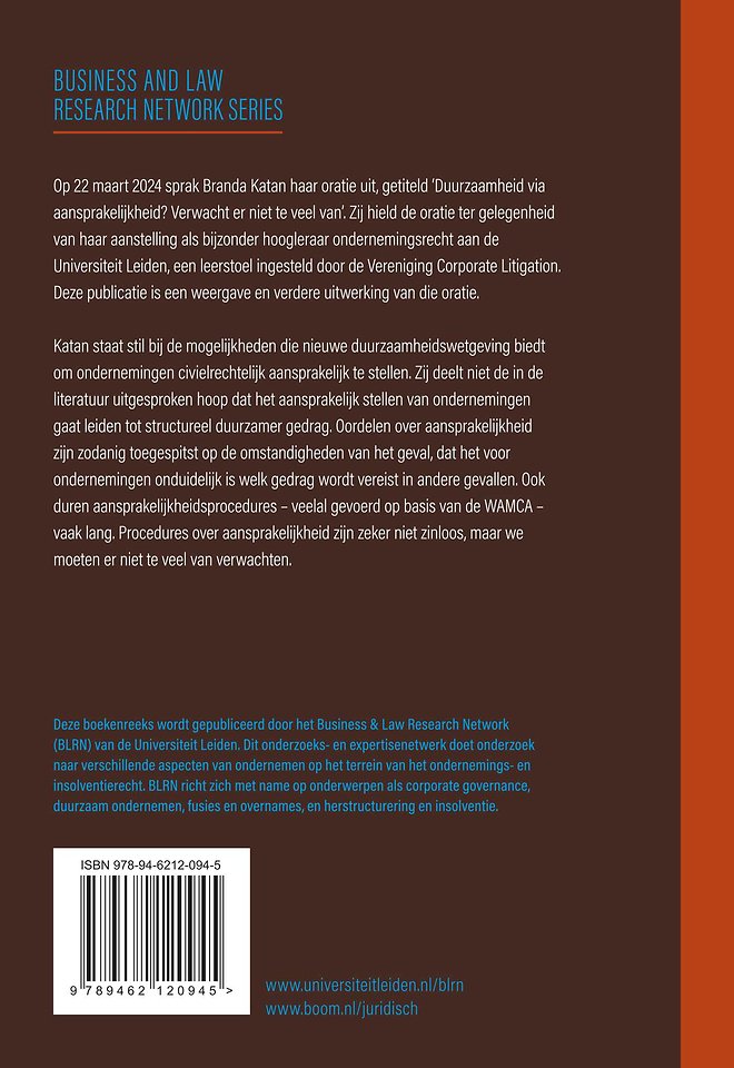 Duurzaamheid via aansprakelijkheid? Verwacht er niet te veel van