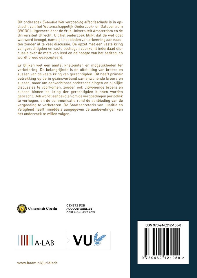 Evaluatie Wet vergoeding affectieschade