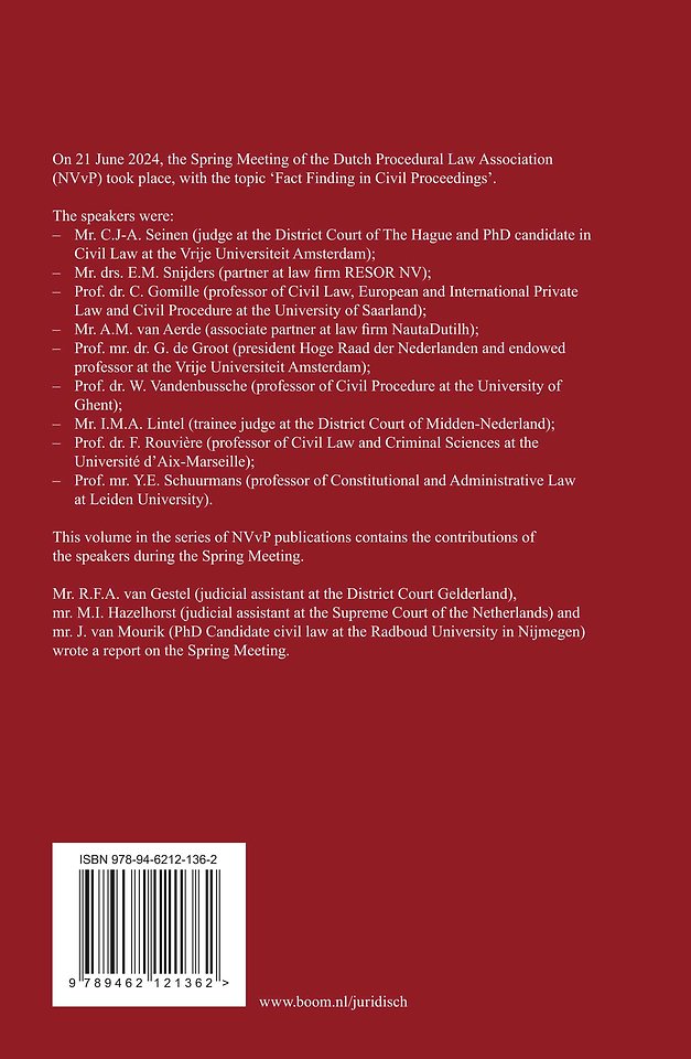 Fact Finding in Civil Proceedings Part II