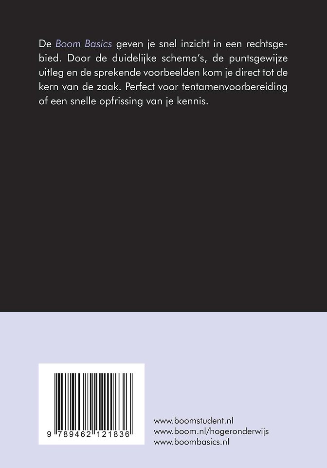Boom Basics Aansprakelijkheidsrecht