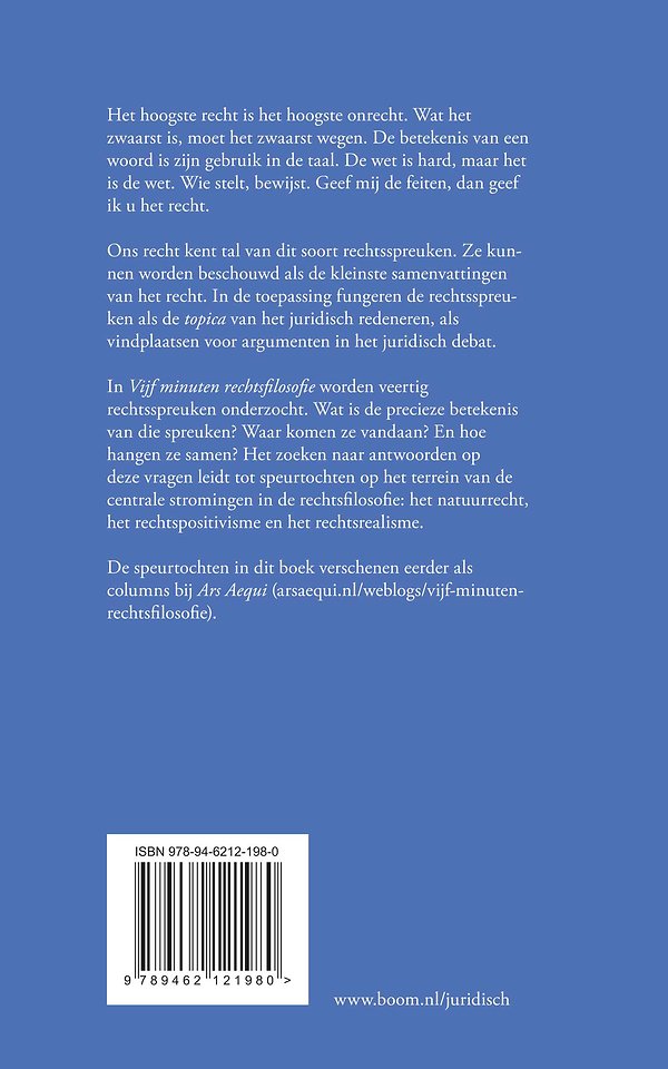 Vijf minuten rechtsfilosofie