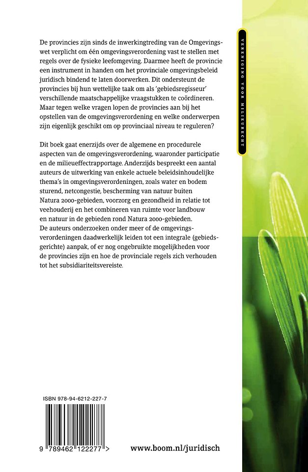 De omgevingsverordening