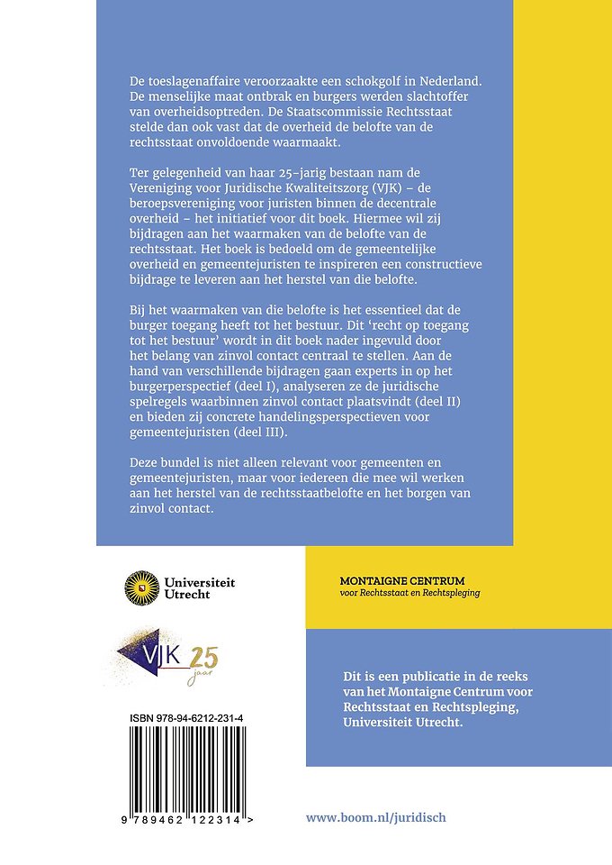 Zinvol contact met de overheid en de rol van de gemeentejurist