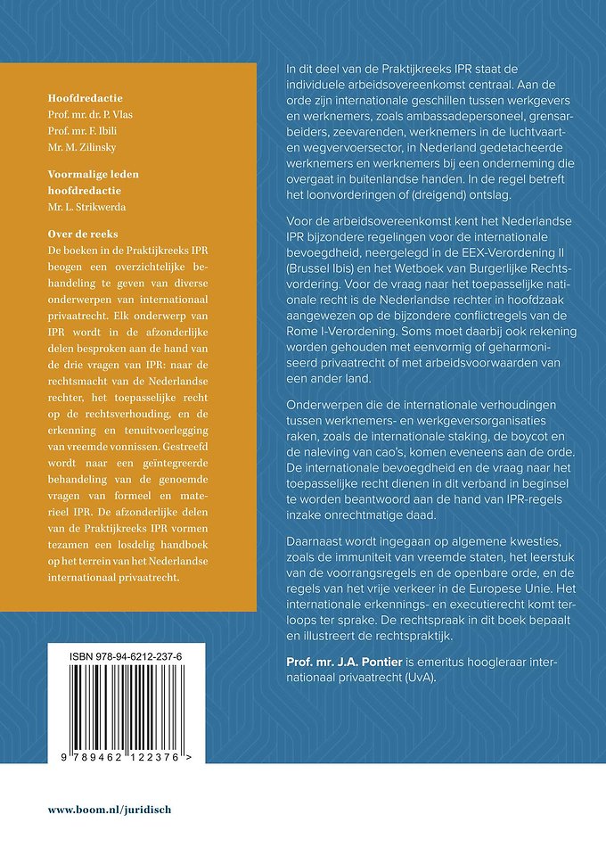 Arbeidsovereenkomst en arbeidsverhoudingen in het IPR