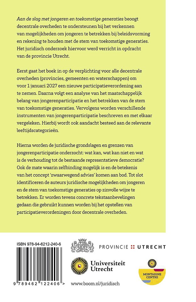 Aan de slag met jongeren en toekomstige generaties
