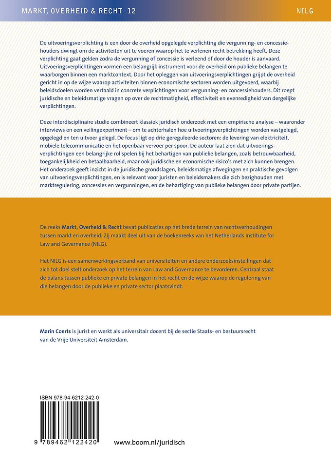 Uitvoeringsverplichtingen in het bestuursrecht