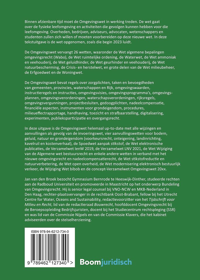 Tekstuitgave Omgevingswet 2023