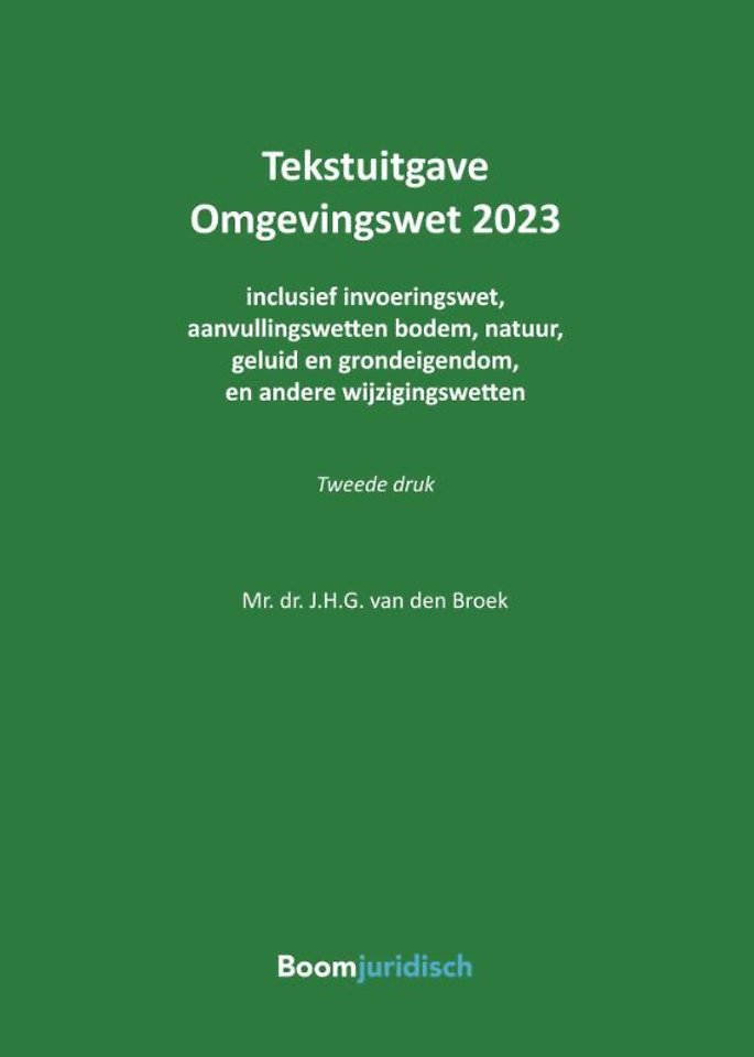 Tekstuitgave Omgevingswet 2023