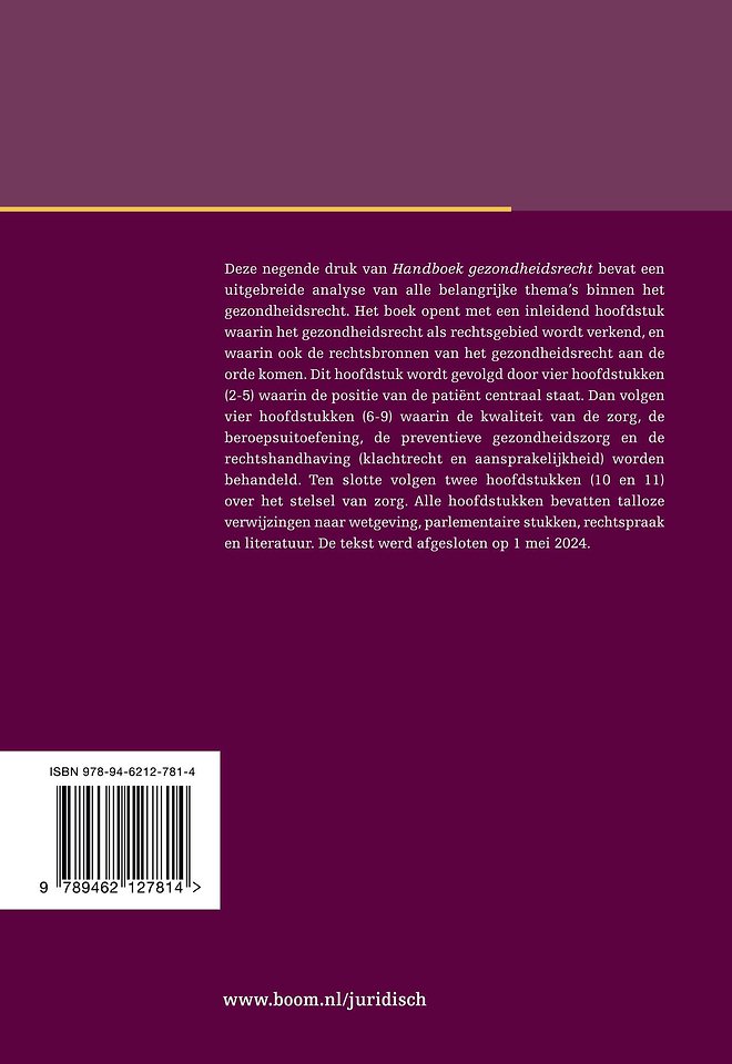 Handboek Gezondheidsrecht