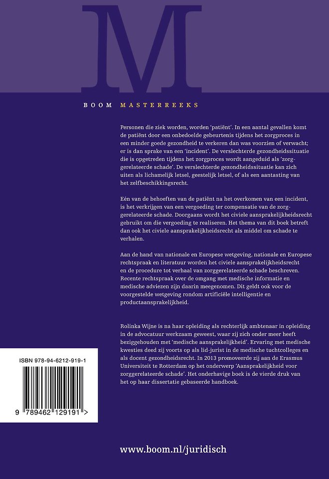 Aansprakelijkheid voor zorggerelateerde schade