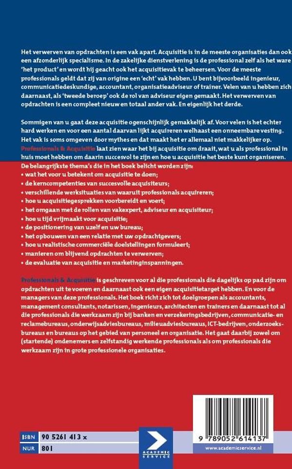Professionals & acquisitie