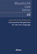 Comparative Perspectives on Law and Language Comparative Perspectives on Law and Language