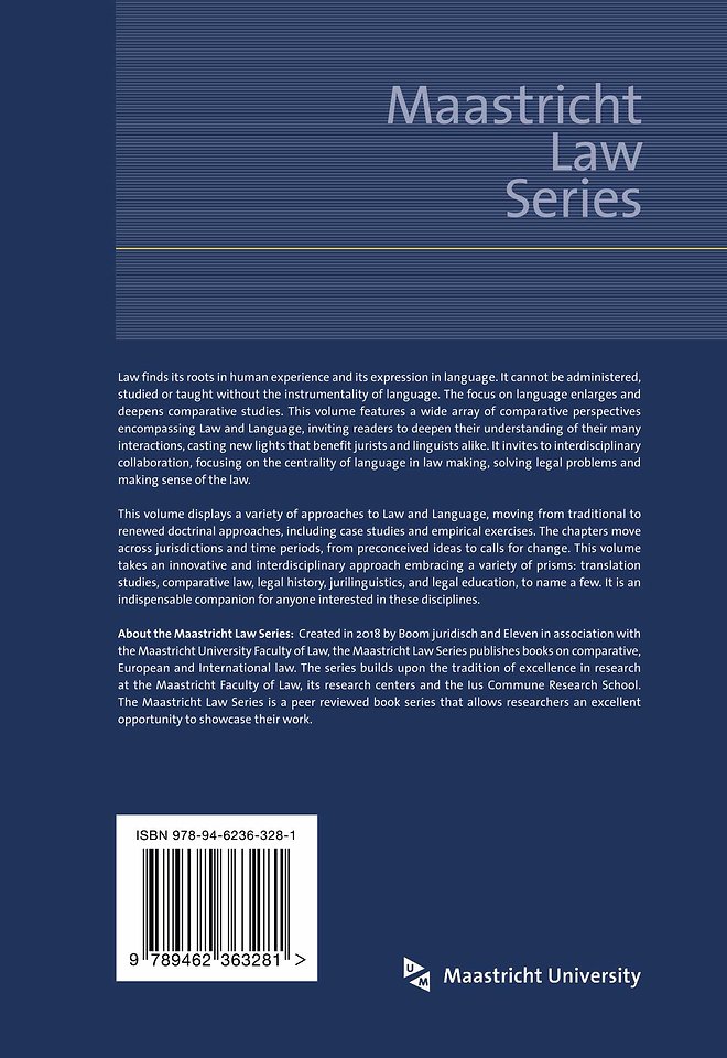 Comparative Perspectives on Law and Language