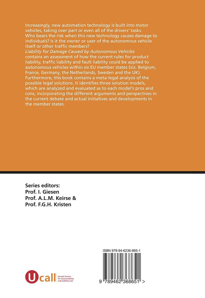 Liability for Damage Caused by Autonomous Vehicles
