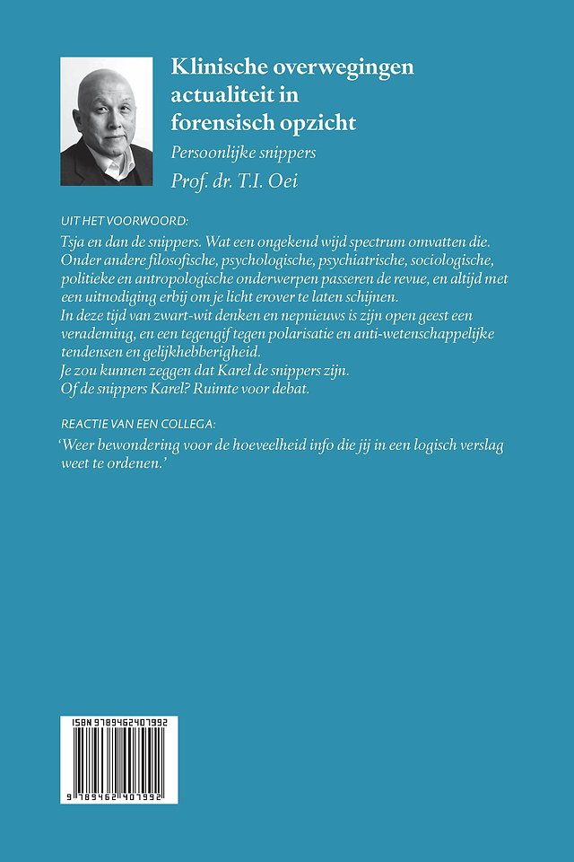 Klinische overwegingen - actualiteit in forensisch opzicht