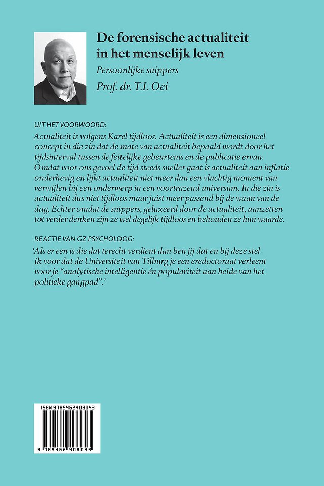 De forensische actualiteit in het menselijk leven