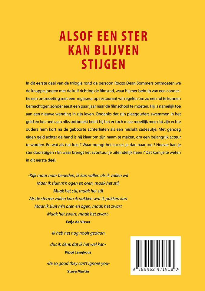 Alsof een ster kan blijven stijgen